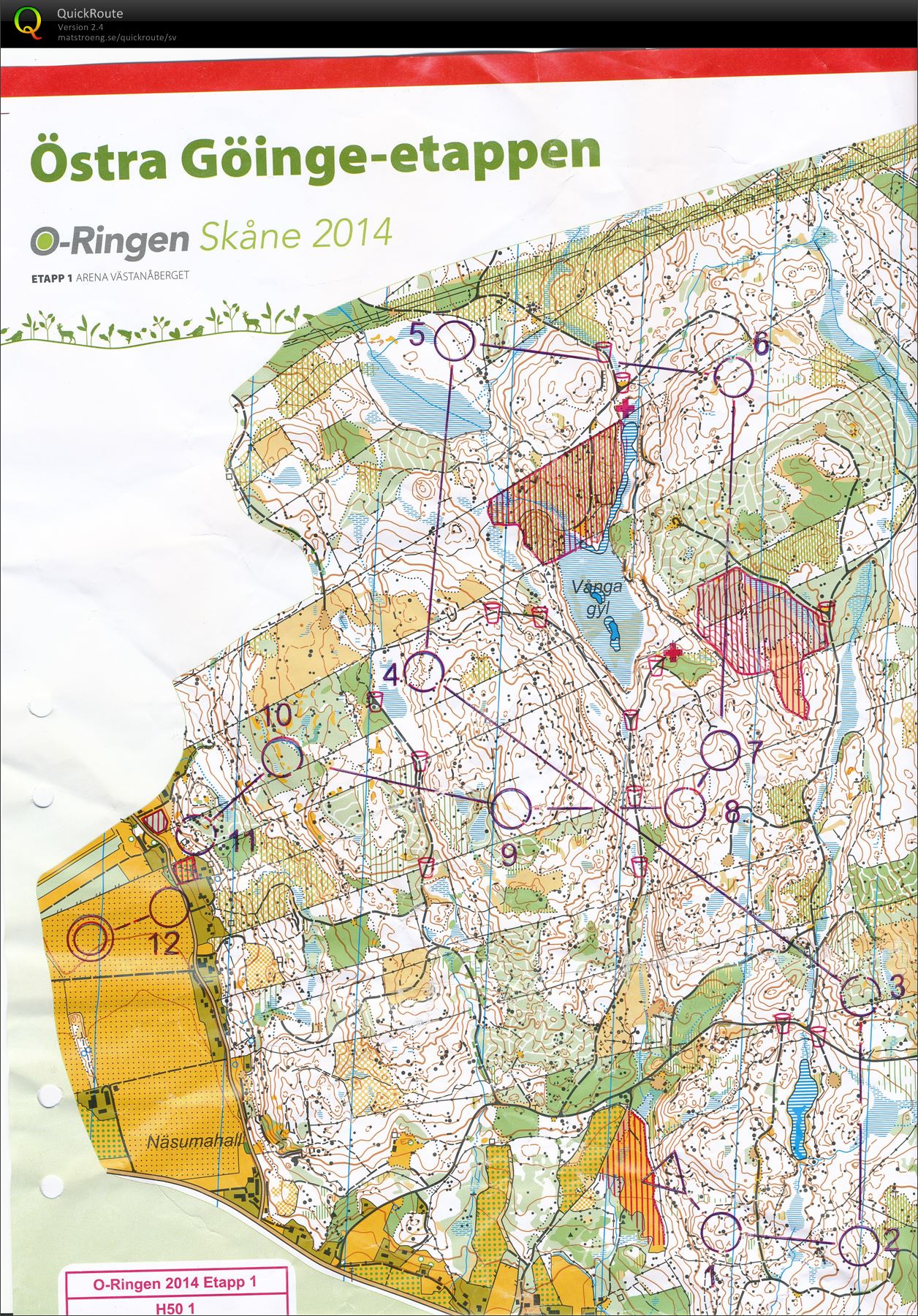 O-Ringen Etapp 1 (H50) (20/07/2014)
