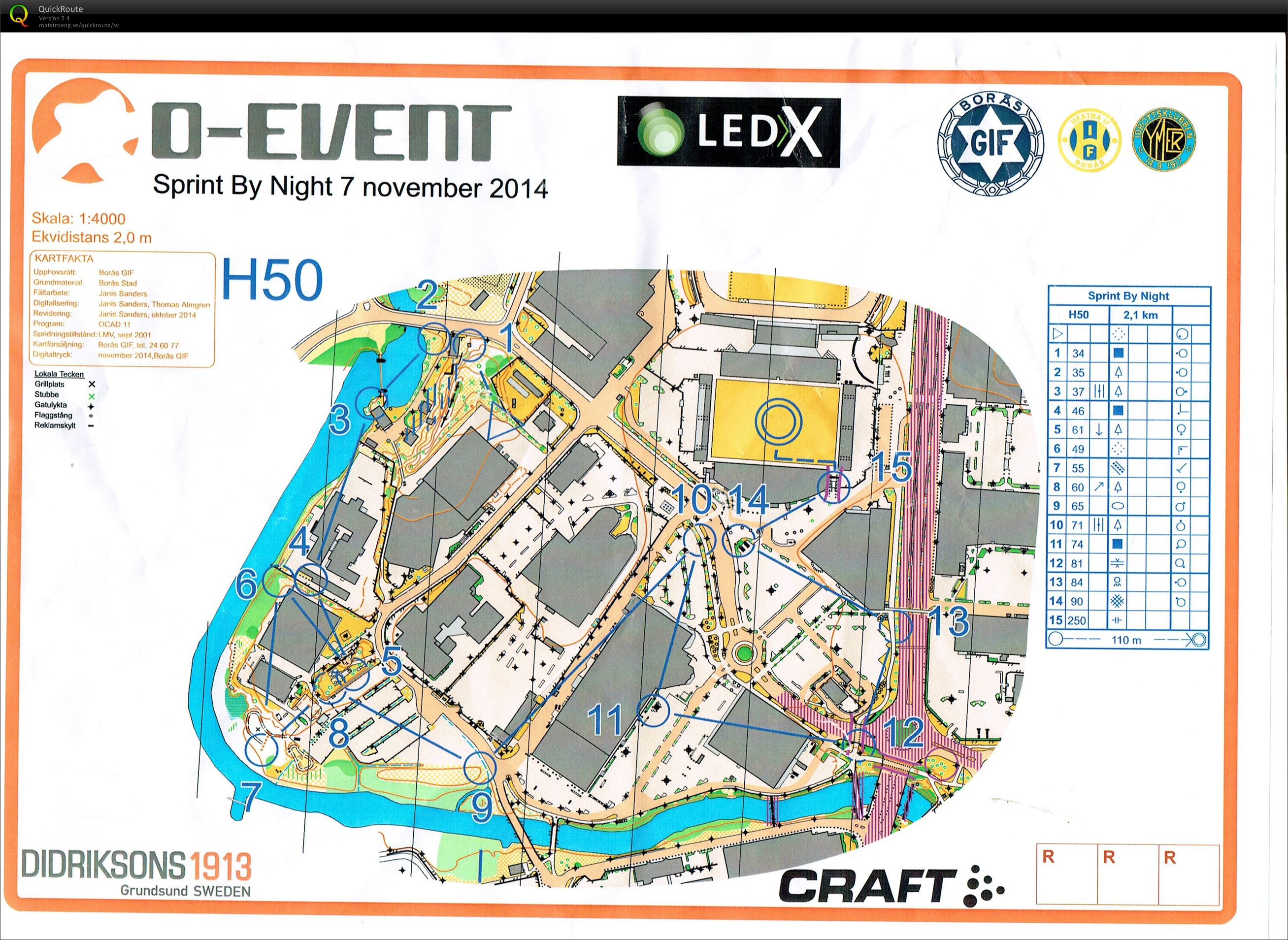 O-Event - Sprint By Night (H50) (07/11/2014)