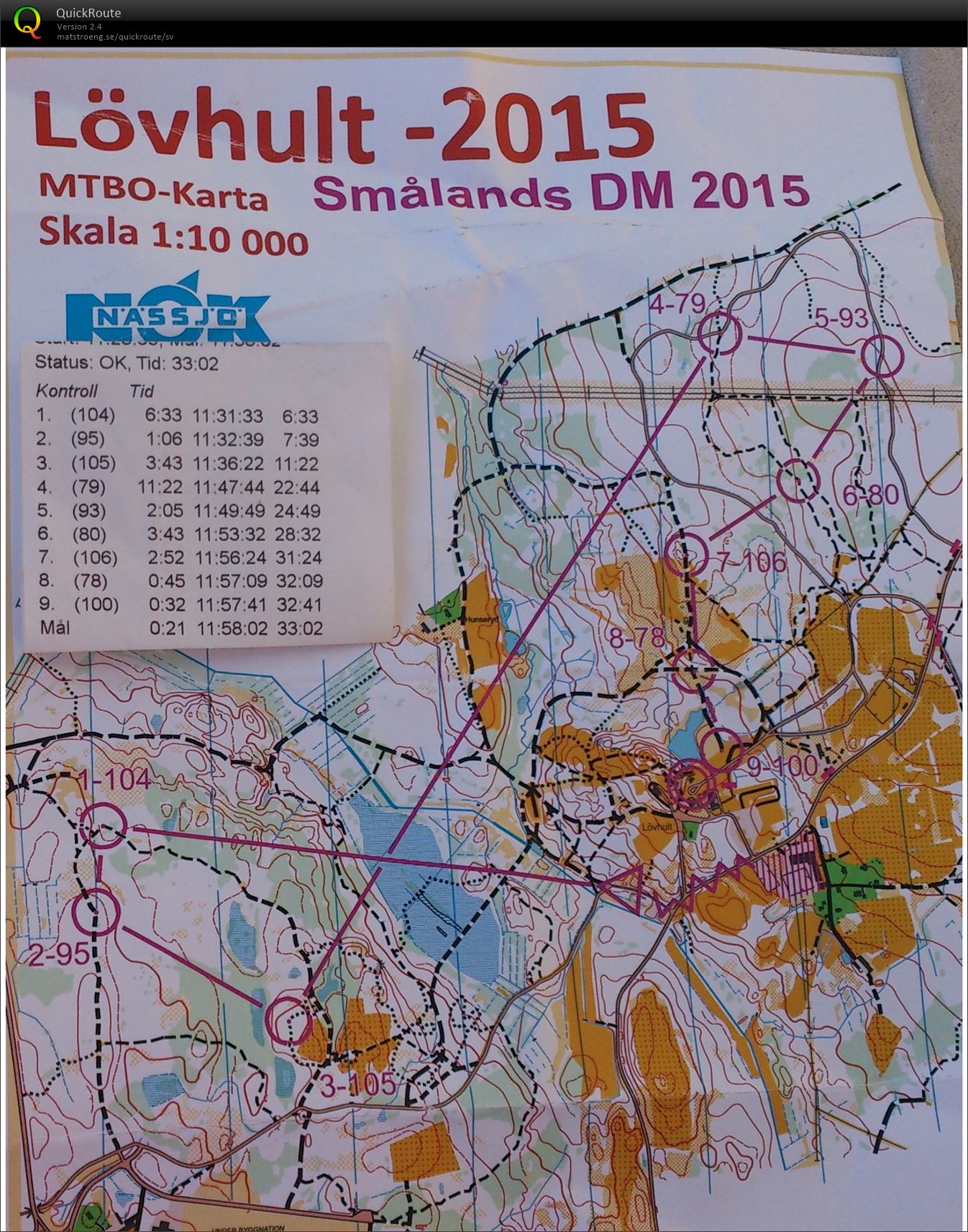 MTB-O DM medel (D40)  (27/09/2015)
